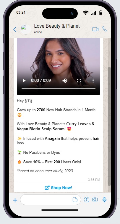 Love Beauty & Planet WhatsApp 2
